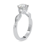 Load image into Gallery viewer, 0.70cts. Solitaire Platinum Twisted Shank Engagement Ring JL PT 0137   Jewelove.US
