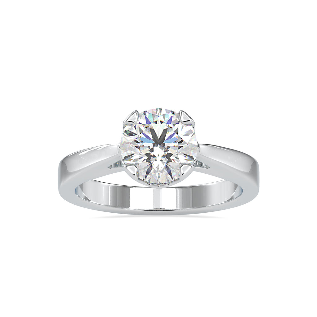 0.50cts. Solitaire Platinum Engagement Ring JL PT 0138   Jewelove.US