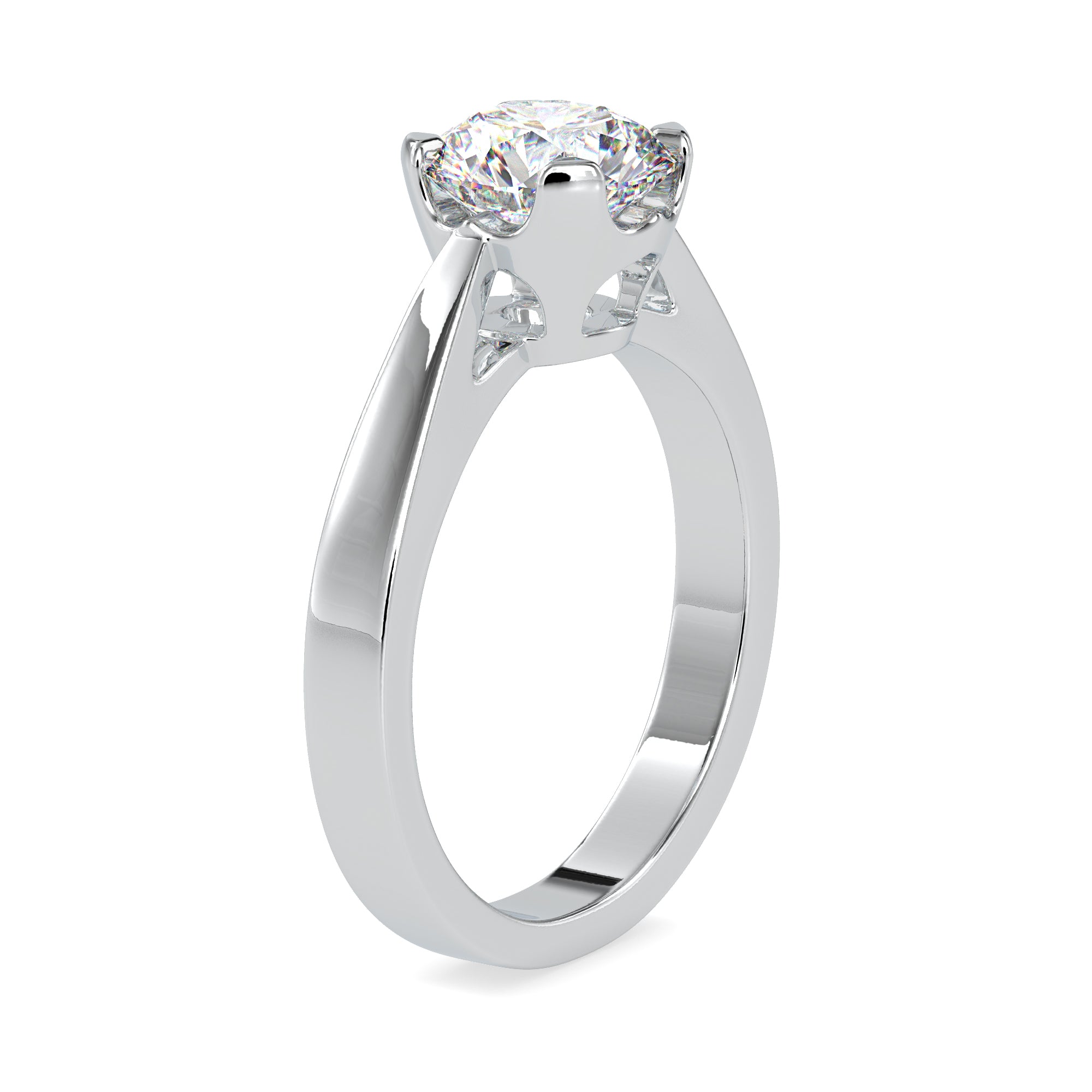0.50cts. Solitaire Platinum Engagement Ring JL PT 0138