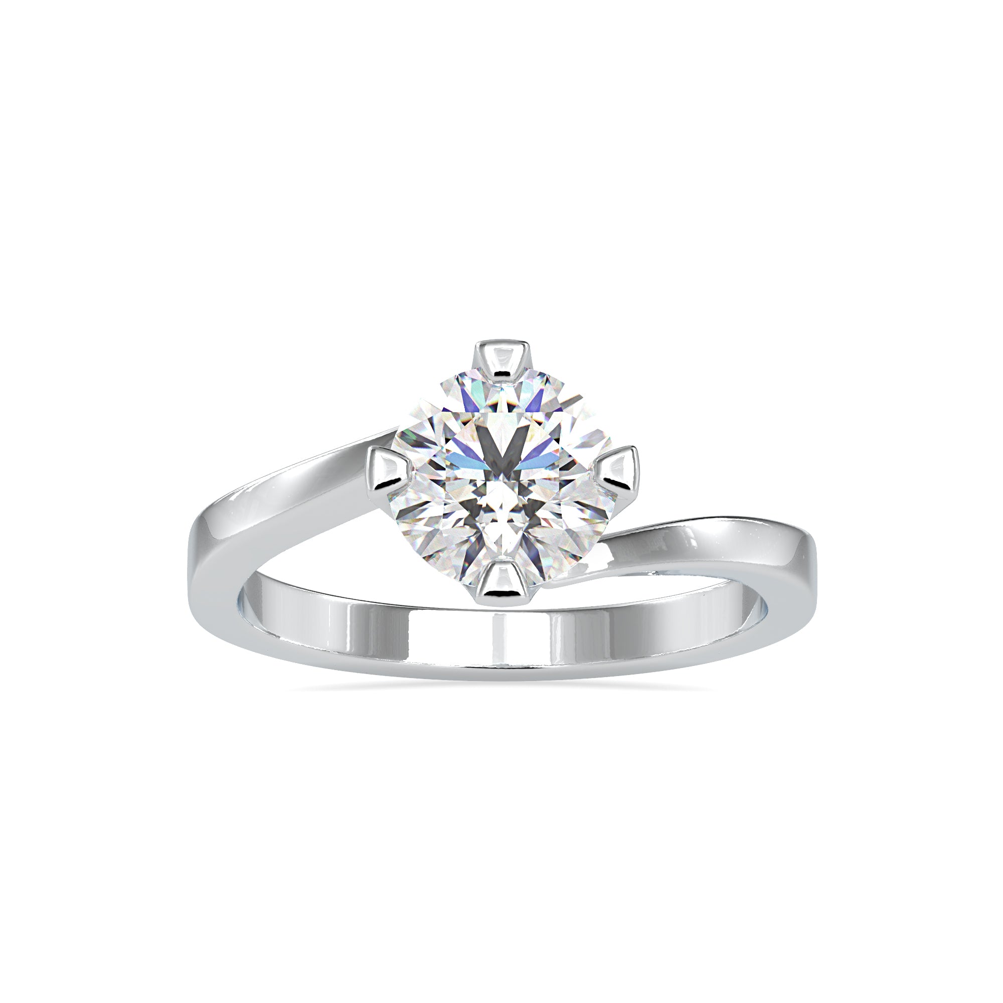 0.50cts. Solitaire Platinum Engagement Ring JL PT 0144