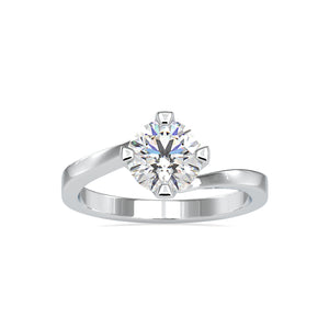 0.50cts. Solitaire Platinum Engagement Ring JL PT 0144