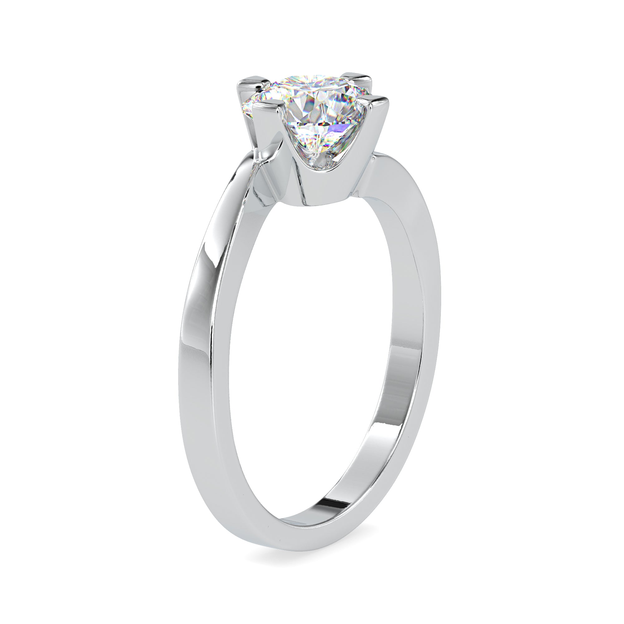 0.50cts. Solitaire Platinum Engagement Ring JL PT 0144   Jewelove.US