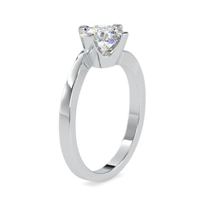 0.50cts. Solitaire Platinum Engagement Ring JL PT 0144