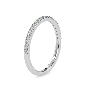 Designer Platinum Diamond Half Eternity Engagement Ring JL PT 0146