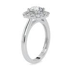 Load image into Gallery viewer, 0.30cts. Solitaire Platinum Diamond Halo Engagement Ring JL PT 0148-A   Jewelove.US
