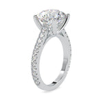 Load image into Gallery viewer, 0.70 cts. Solitaire Platinum Diamond Shank Engagement Ring JL PT 0159   Jewelove.US
