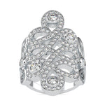 Load image into Gallery viewer, Designer Platinum Diamond Cocktail Engagement Ring JL PT 0161
