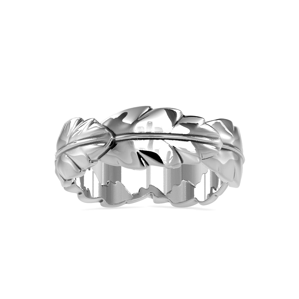 Leaf Designer Platinum Ring JL PT 0164   Jewelove.US