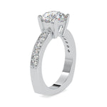 Load image into Gallery viewer, 30-Pointer Solitaire Platinum Diamond Shank Ring JL PT 0167   Jewelove.US
