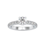 Load image into Gallery viewer, 0.30cts. Solitaire Platinum Diamond Shank Engagement Ring JL PT 0169   Jewelove.US
