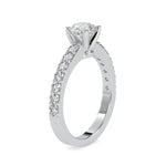 Load image into Gallery viewer, 0.30cts. Solitaire Platinum Diamond Shank Engagement Ring JL PT 0169
