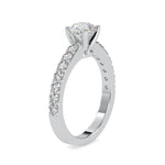 Load image into Gallery viewer, 0.50cts. Solitaire Platinum Diamond Shank Engagement Ring JL PT 0169-A   Jewelove.US
