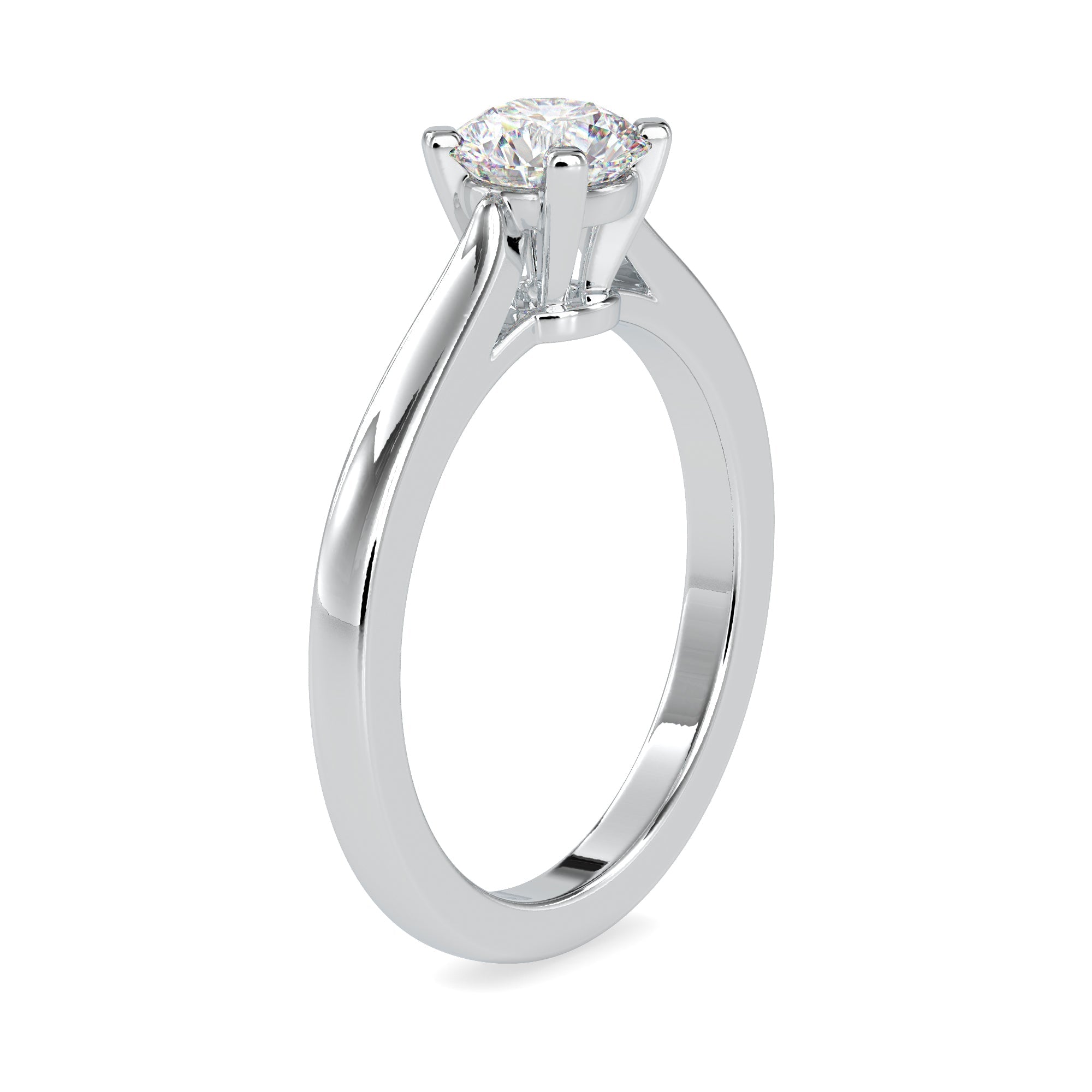 25-Pointer Diamond Platinum Engagement Ring JL PT 0176-A   Jewelove.US