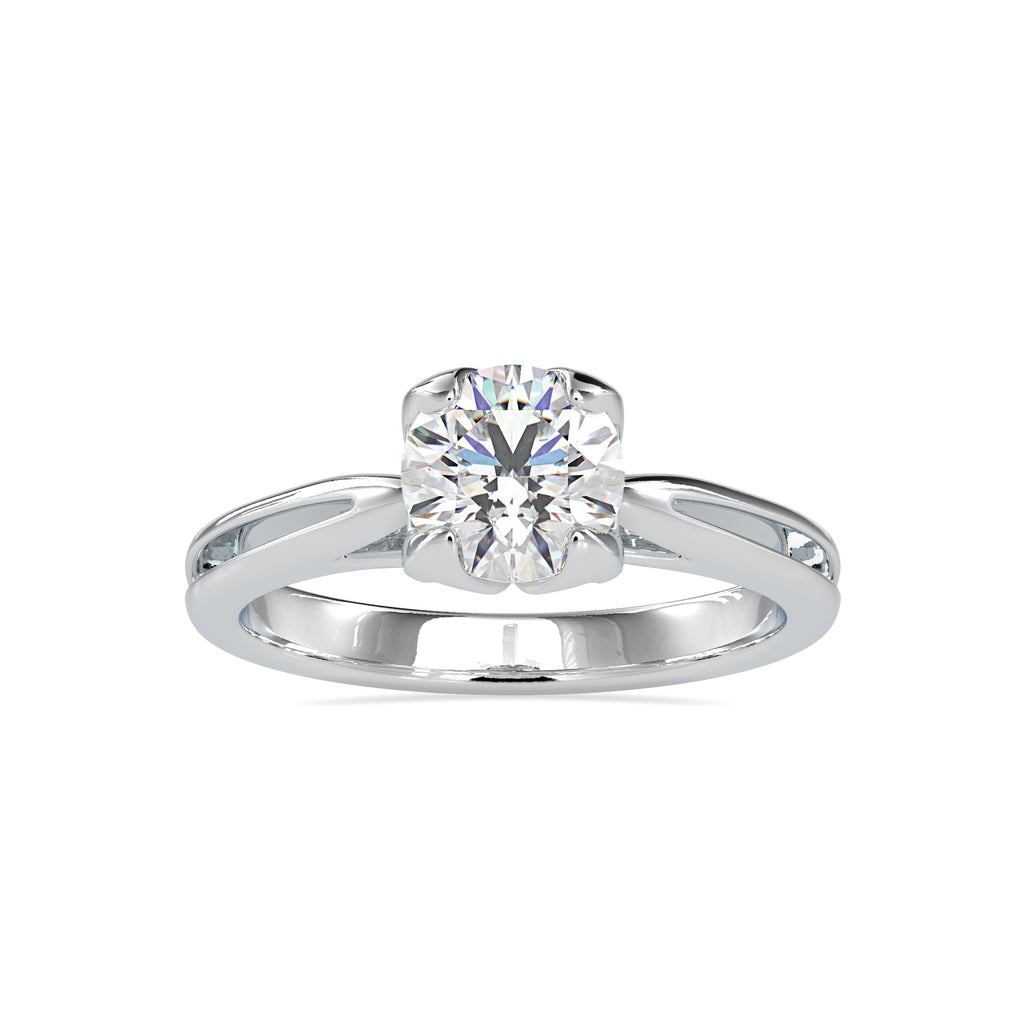 0.50cts. Solitaire Platinum Engagement Ring JL PT 0182   Jewelove.US