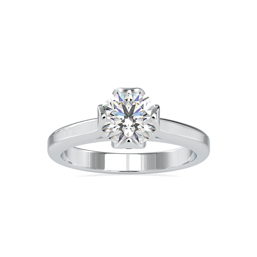 0.50cts. Solitaire Platinum Engagement Ring JL PT 0183   Jewelove.US