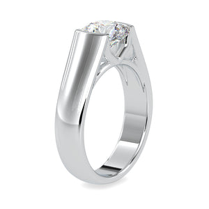 0.70cts. Solitaire Platinum Engagement Ring for Men JL PT 0184