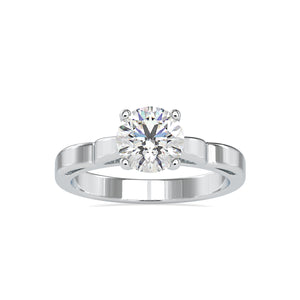 0.70cts. Solitaire Designer Platinum Engagement Ring JL PT 0185   Jewelove.US