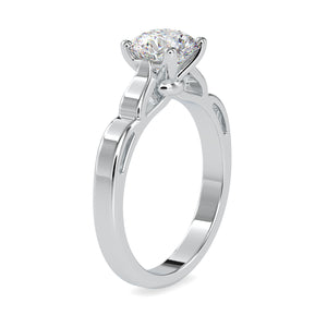 0.70cts. Solitaire Designer Platinum Engagement Ring JL PT 0185