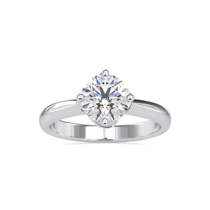 0.70cts. Solitaire Platinum Engagement Ring JL PT 0186