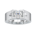Load image into Gallery viewer, 0.50cts. Solitaire Platinum Engagement Ring for Men JL PT 0195
