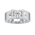 Load image into Gallery viewer, 0.50cts. Solitaire Platinum Engagement Ring for Men JL PT 0195   Jewelove.US
