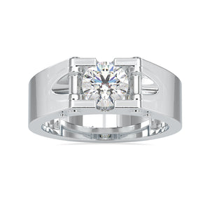 0.30cts. Solitaire Platinum Engagement Ring for Men JL PT 0195-A   Jewelove.US