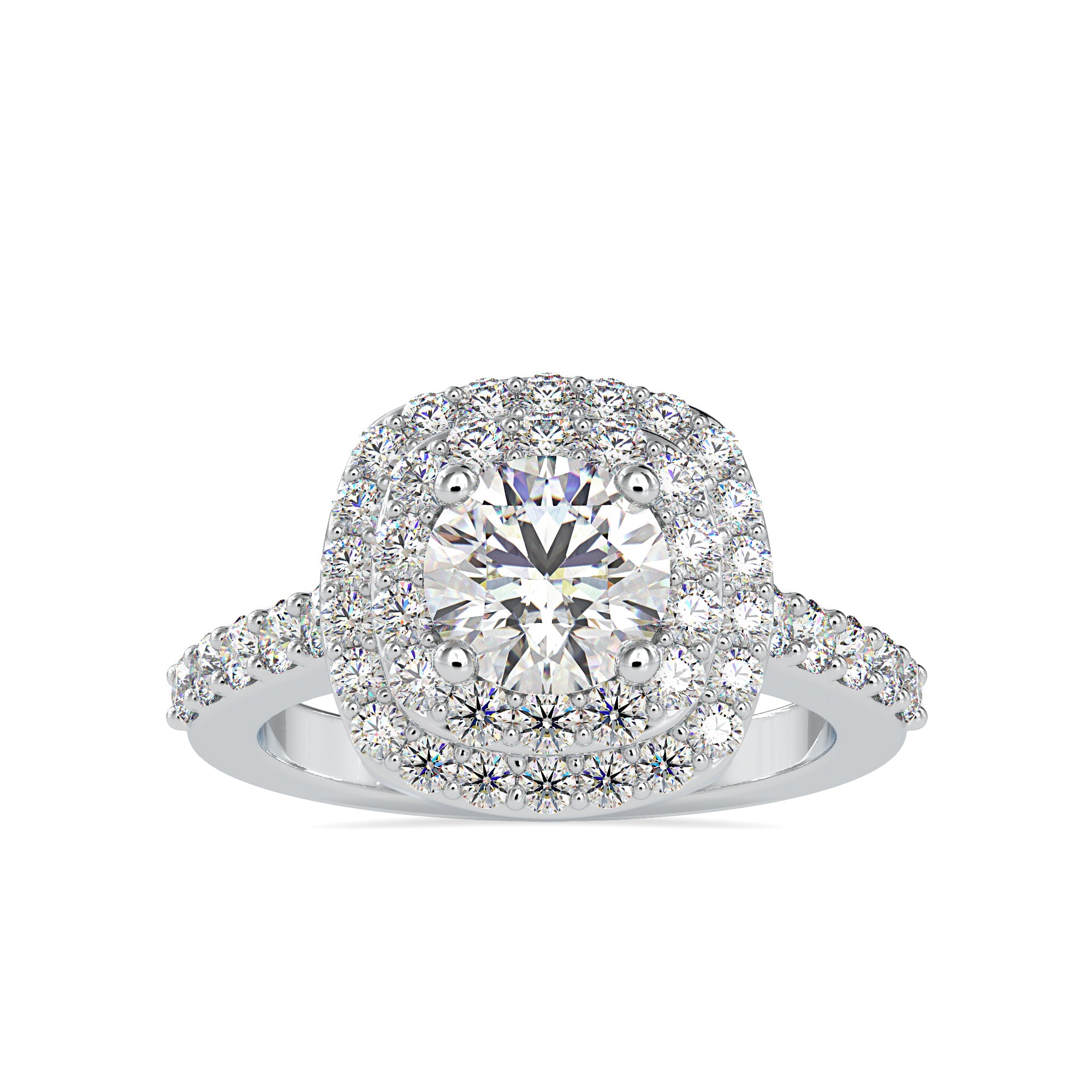 0.50cts. Solitaire Platinum Diamond Engagement Ring JL PT 0197