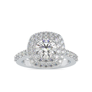 0.50cts. Solitaire Platinum Diamond Engagement Ring JL PT 0197   Jewelove.US