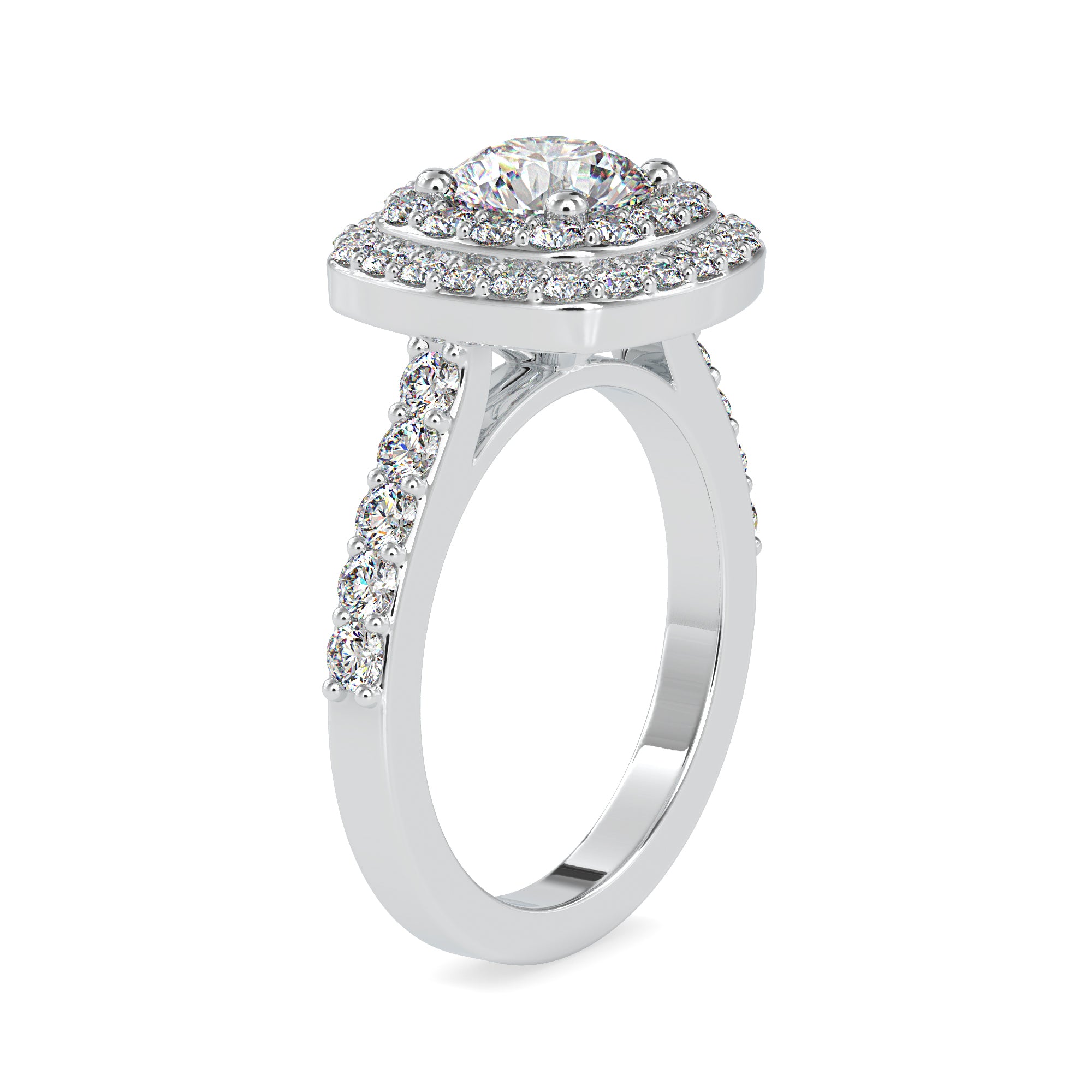 0.50cts. Solitaire Platinum Diamond Engagement Ring JL PT 0197   Jewelove.US