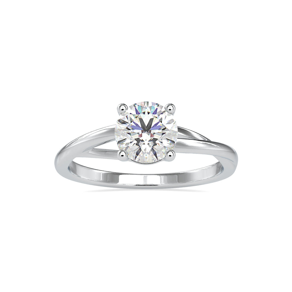 0.30 cts. Solitaire Platinum Shank Engagement Ring JL PT 0199 - A   Jewelove.US