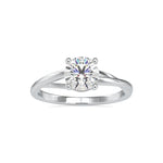 Load image into Gallery viewer, 0.30 cts. Solitaire Platinum Shank Engagement Ring JL PT 0199 - A   Jewelove.US
