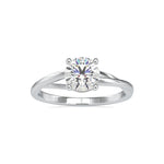 Load image into Gallery viewer, 0.50cts. Solitaire Platinum Shank Engagement Ring JL PT 0199   Jewelove.US

