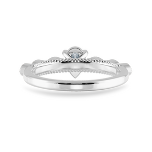 0.50cts Pear Cut Solitaire with Marquise Cut Diamond Accents Platinum Ring JL PT 2018-A   Jewelove.US