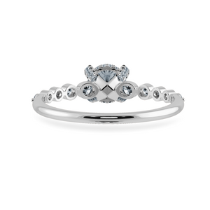 0.50cts Solitaire Diamond Accents Platinum Ring JL PT 1202-A   Jewelove.US