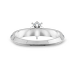 Load image into Gallery viewer, 0.70cts Pear Cut Solitaire Diamond Split Shank Platinum Ring JL PT 1191-B   Jewelove.US
