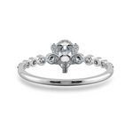 Load image into Gallery viewer, 0.70cts Pear Cut Solitaire Halo Diamond Accents Platinum Ring JL PT 2009-B   Jewelove.US
