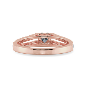 0.70cts. Heart Cut Solitaire Diamond Split Shank 18K Rose Gold Ring JL AU 1181R-B   Jewelove.US