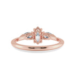 Load image into Gallery viewer, 0.70cts. Marquise Cut Solitaire with Pear Cut Diamond Accents 18K Rose Gold Ring JL AU 1208R-B   Jewelove.US
