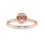 Load image into Gallery viewer, 0.30cts. Solitaire Diamond Halo Shank 18K Rose Gold Ring JL AU 1193R   Jewelove.US
