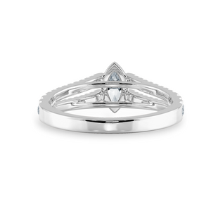 0.50cts Marquise Cut Solitaire Diamond Split Shank Platinum Ring JL PT 1184-A   Jewelove.US