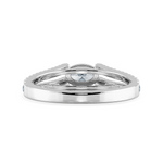 Load image into Gallery viewer, 0.30cts Oval Cut Solitaire Diamond Split Shank Platinum Ring JL PT 1182   Jewelove.US
