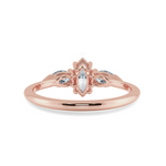 Load image into Gallery viewer, 0.50cts. Marquise Cut Solitaire with Pear Cut Diamond Accents 18K Rose Gold Ring JL AU 1208R-A   Jewelove.US
