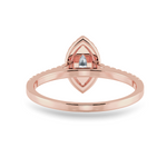 Load image into Gallery viewer, 0.30cts. Marquise Cut Solitaire Halo Diamond Shank 18K Rose Gold Ring JL AU 1201R   Jewelove.US
