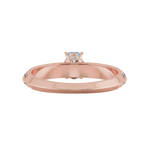 Load image into Gallery viewer, 0.50cts. Emerald Cut Solitaire Diamond Split Shank 18K Rose Gold Ring JL AU 1188R-A   Jewelove.US
