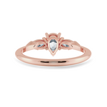 Load image into Gallery viewer, 0.30cts. Pear Cut Solitaire Diamond Accents 18K Rose Gold Ring JL AU 1207R   Jewelove.US
