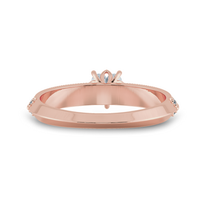 0.30cts. Heart Cut Solitaire Diamond Split Shank 18K Rose Gold Ring JL AU 1189R   Jewelove.US