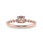 Load image into Gallery viewer, 0.30cts. Cushion Cut Solitaire Halo Diamond Accents 18K Rose Gold Ring JL AU 2005R   Jewelove.US
