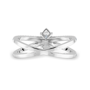 50-Pointer Marquise Cut Solitaire Diamond Split Shank Platinum Ring JL PT 1176-A   Jewelove.US