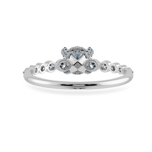 0.70cts Solitaire Diamond Accents Platinum Ring JL PT 1202-B   Jewelove.US