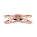Load image into Gallery viewer, 0.70cts. Princess Cut Solitaire Diamond Split Shank 18K Rose Gold Ring JL AU 1170R-B   Jewelove.US
